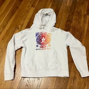 OBEY Make art - not war hoodie